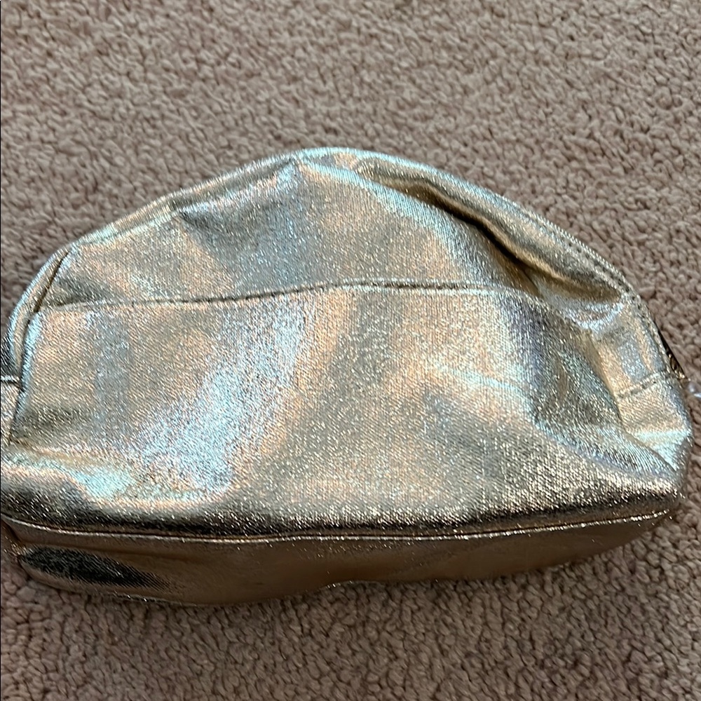 Lancome  silver Cosmetic Bag Shimmering Dome Design